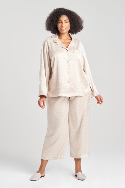 Natori Buy Infinity Jacquard PJ in Sand Taupe Online