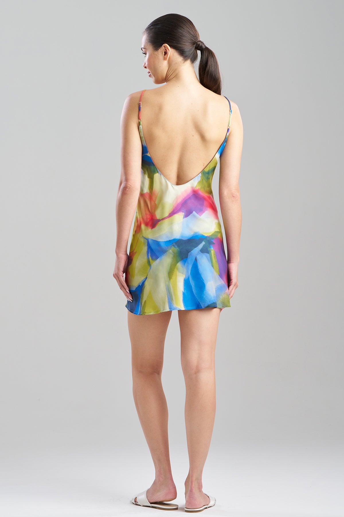 Natori Kumo Printed Stretch Satin Chemise