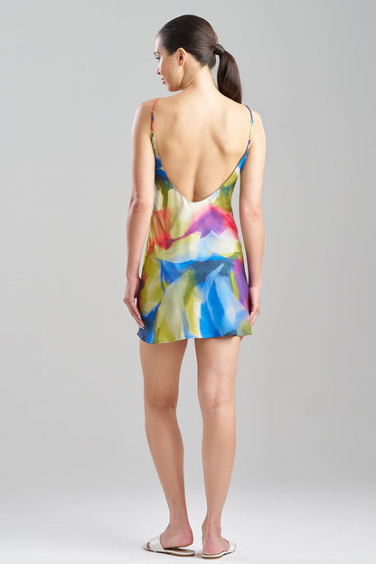 Natori Kumo Printed Stretch Satin Chemise