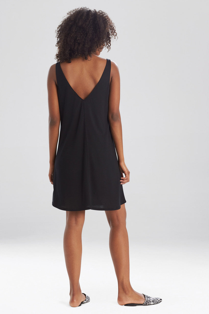 Natori Buy Shangri-La TENCEL™ V-Neck Chemise in Black Online