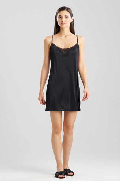 Natori Buy Body Doubles Lace Applique Chemise in Black Online