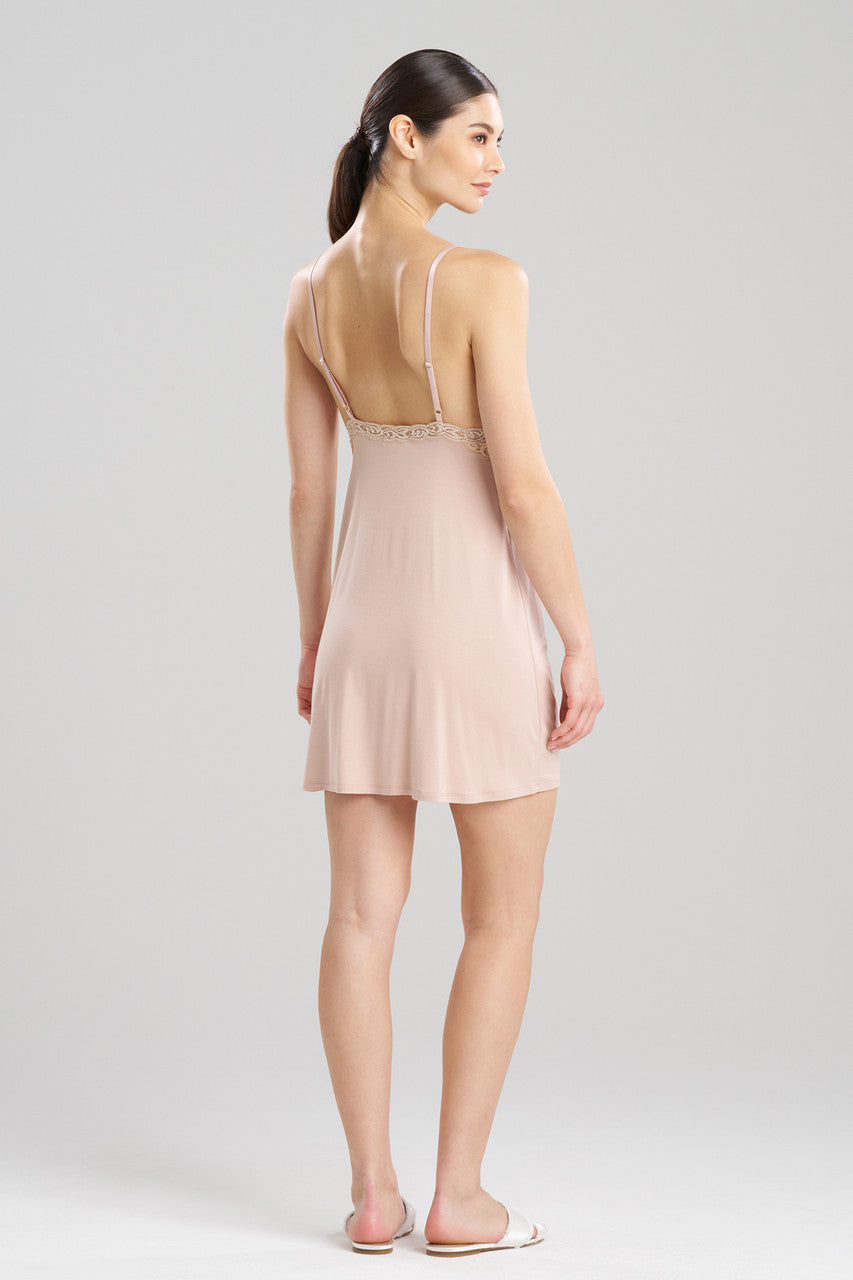 Natori Buy Feathers Essentials Lenzing™ Ecovero™ Viscose Lace Chemise in Café Online