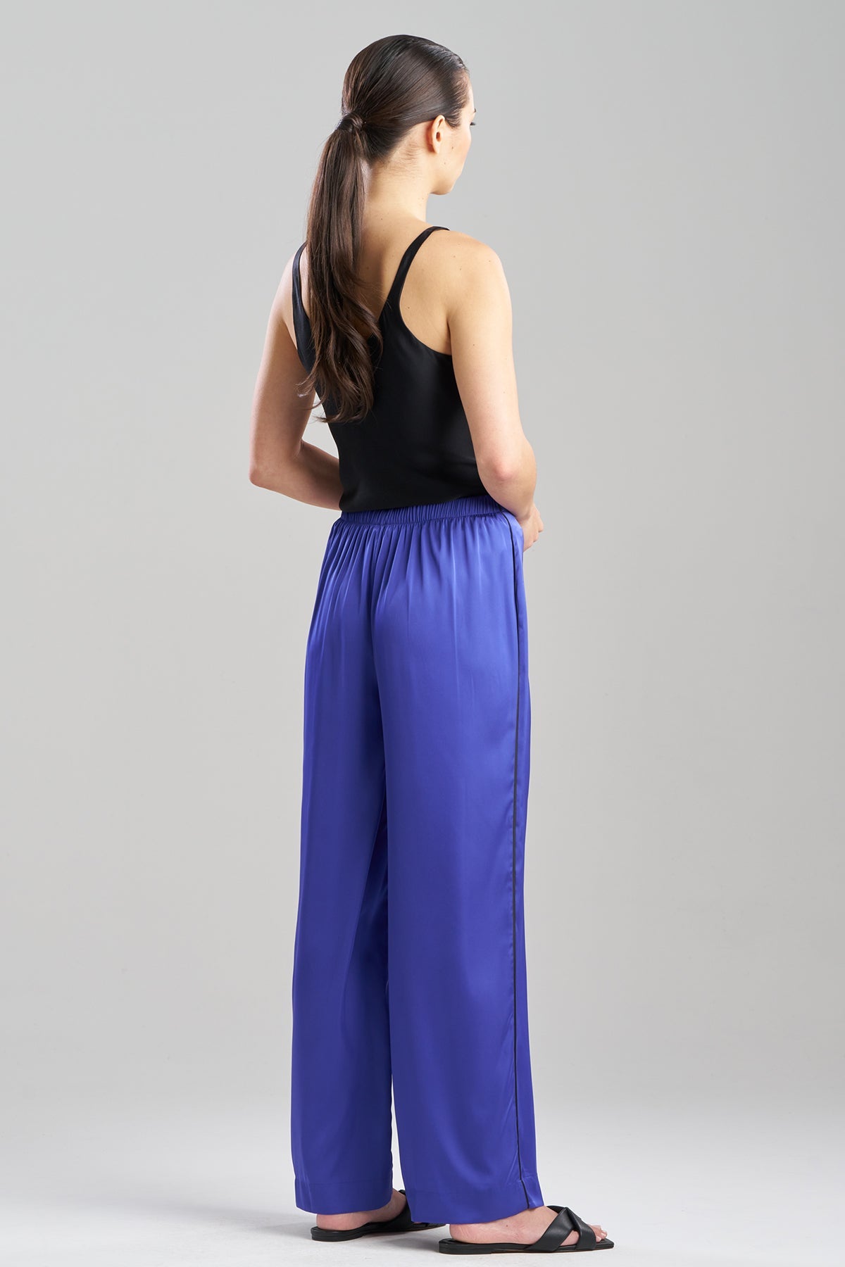 Natori Satin Essentials Wide Leg Pants