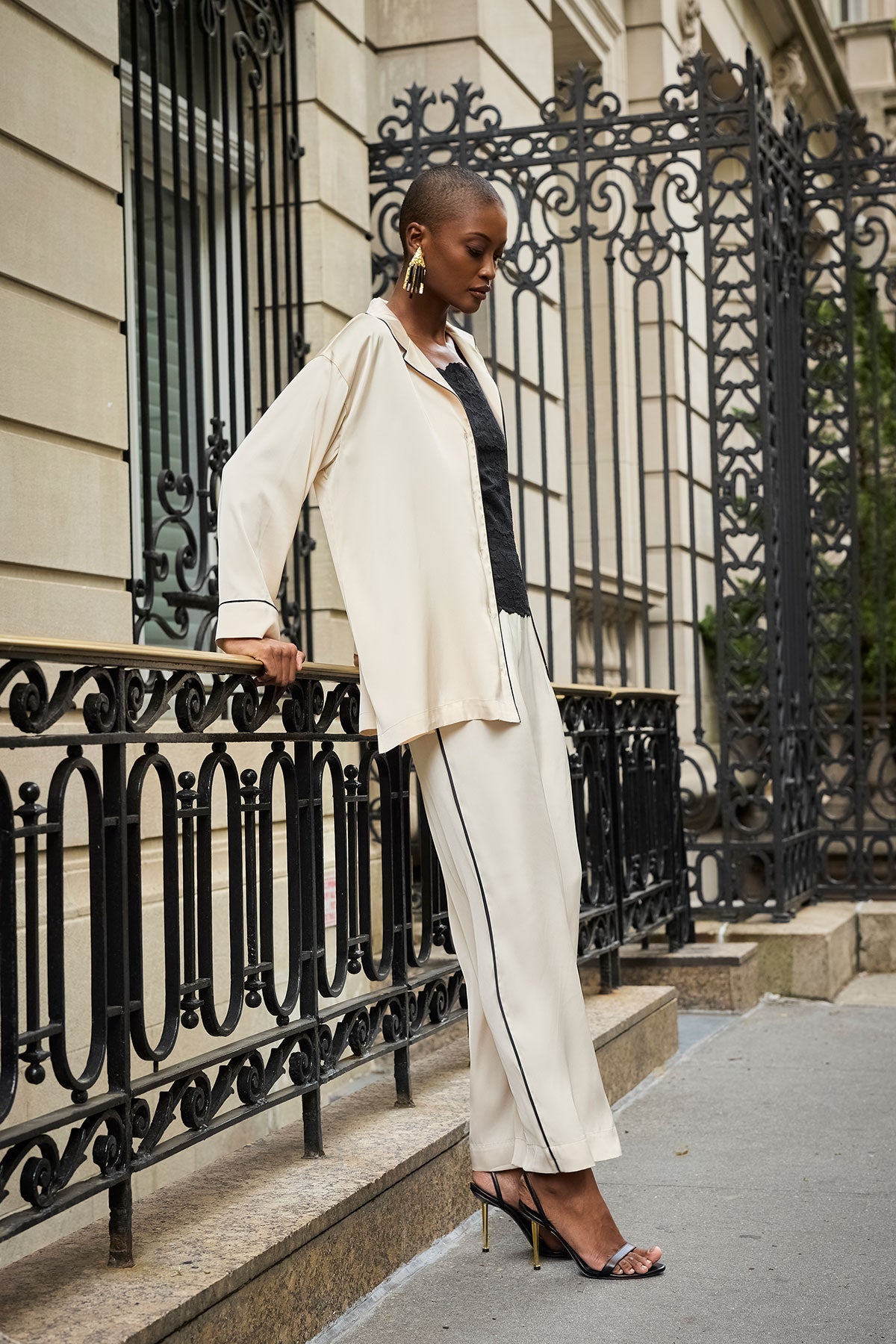 Natori Satin Essentials Wide Leg Pants