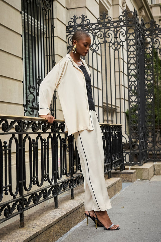 Natori Satin Essentials Wide Leg Pants
