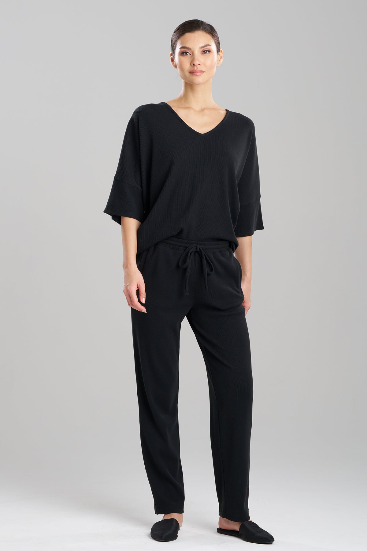 Natori Tranquility Waffle Tapered Pants