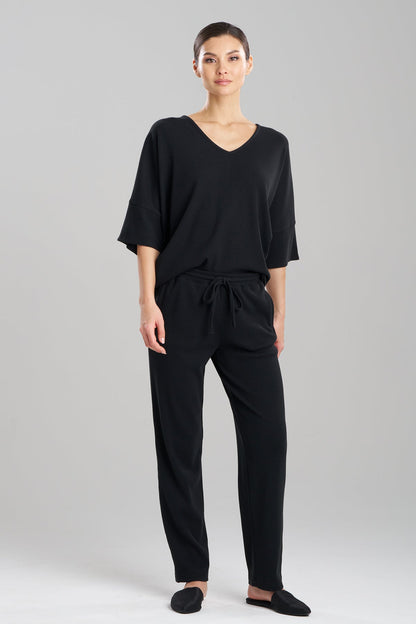 Natori Tranquility Waffle Tapered Pants
