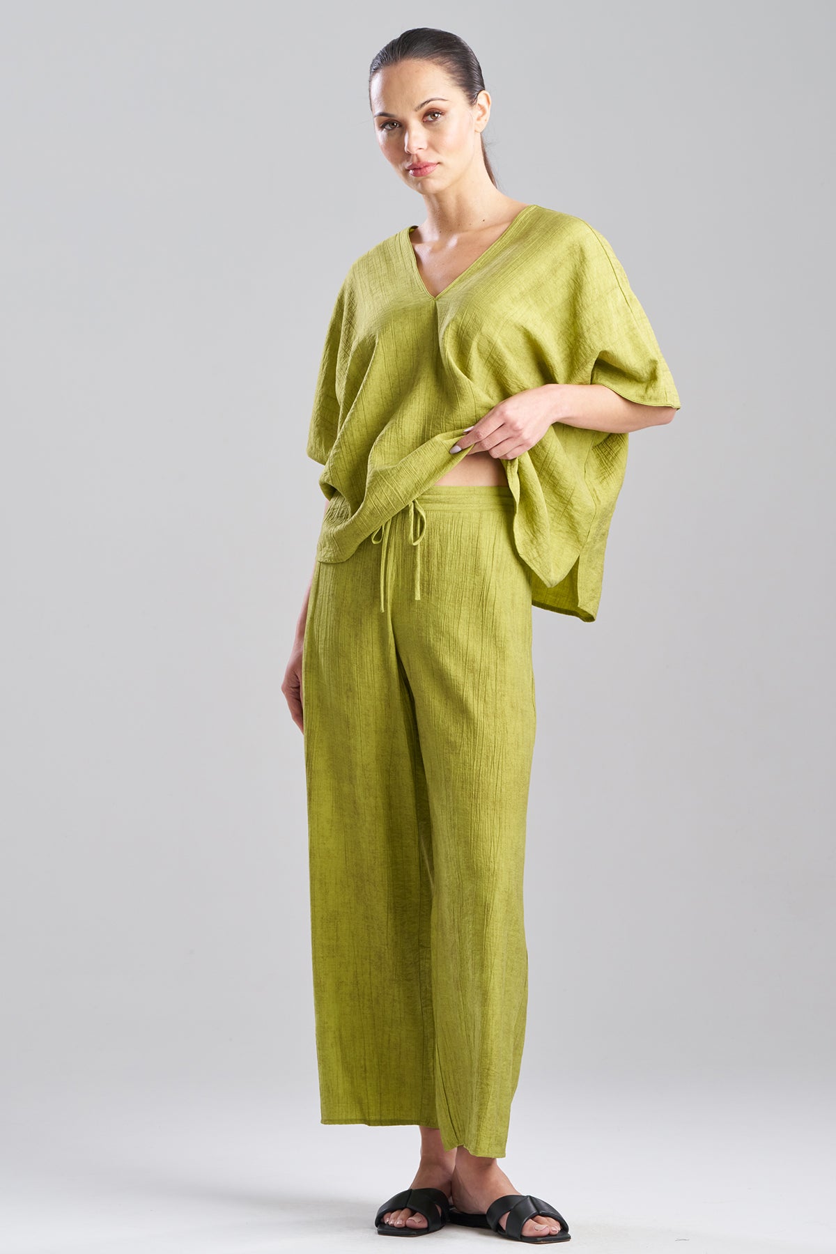Natori Terra Foil Crinkle Pants