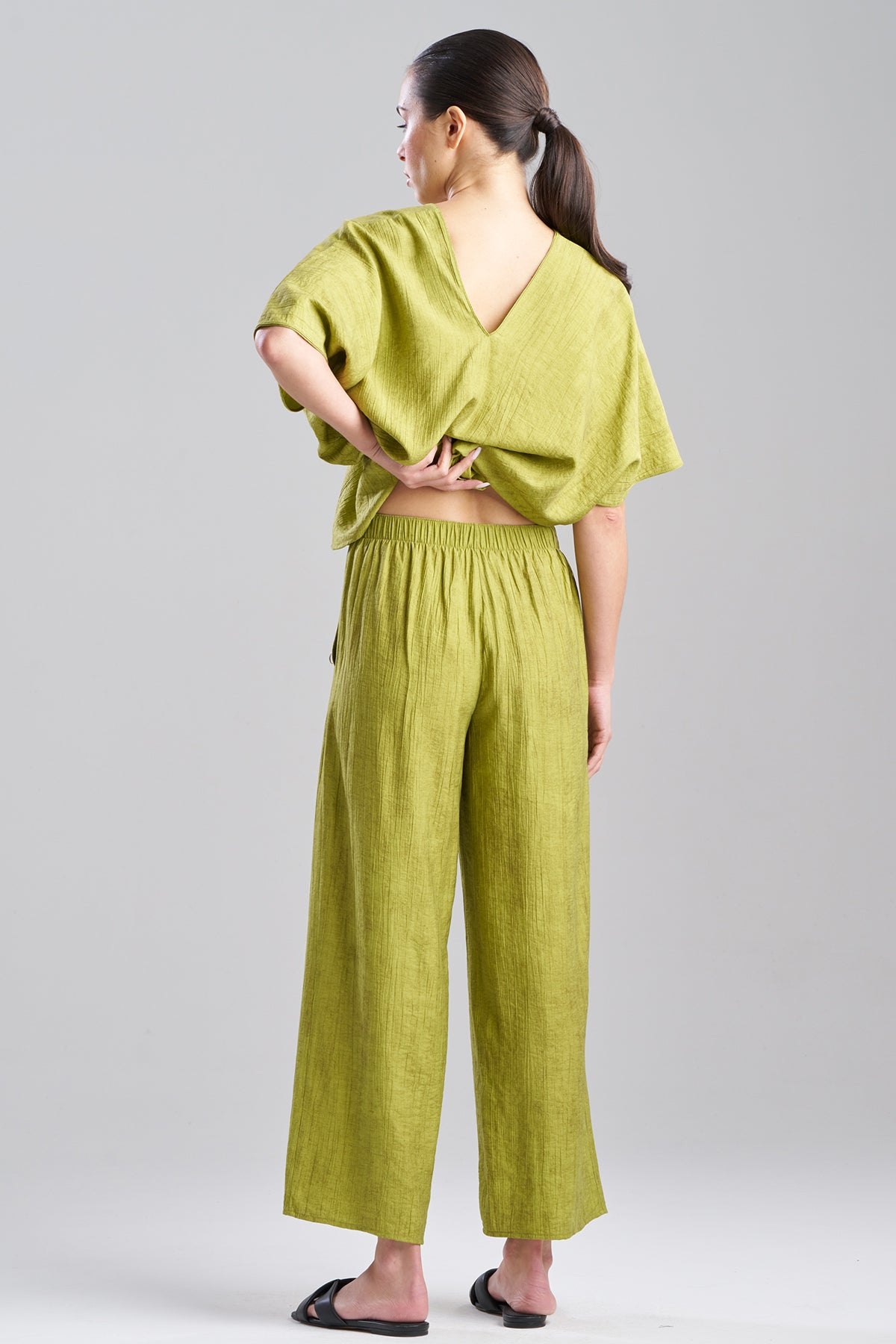 Natori Terra Foil Crinkle Pants