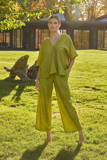 Natori Terra Foil Crinkle Pants