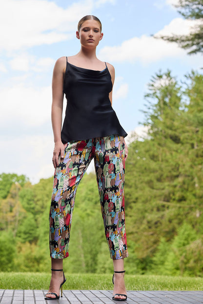 Natori Buy Dynasty Cropped Pants in Black Online