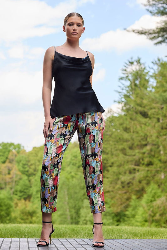 Natori Buy Dynasty Cropped Pants in Black Online