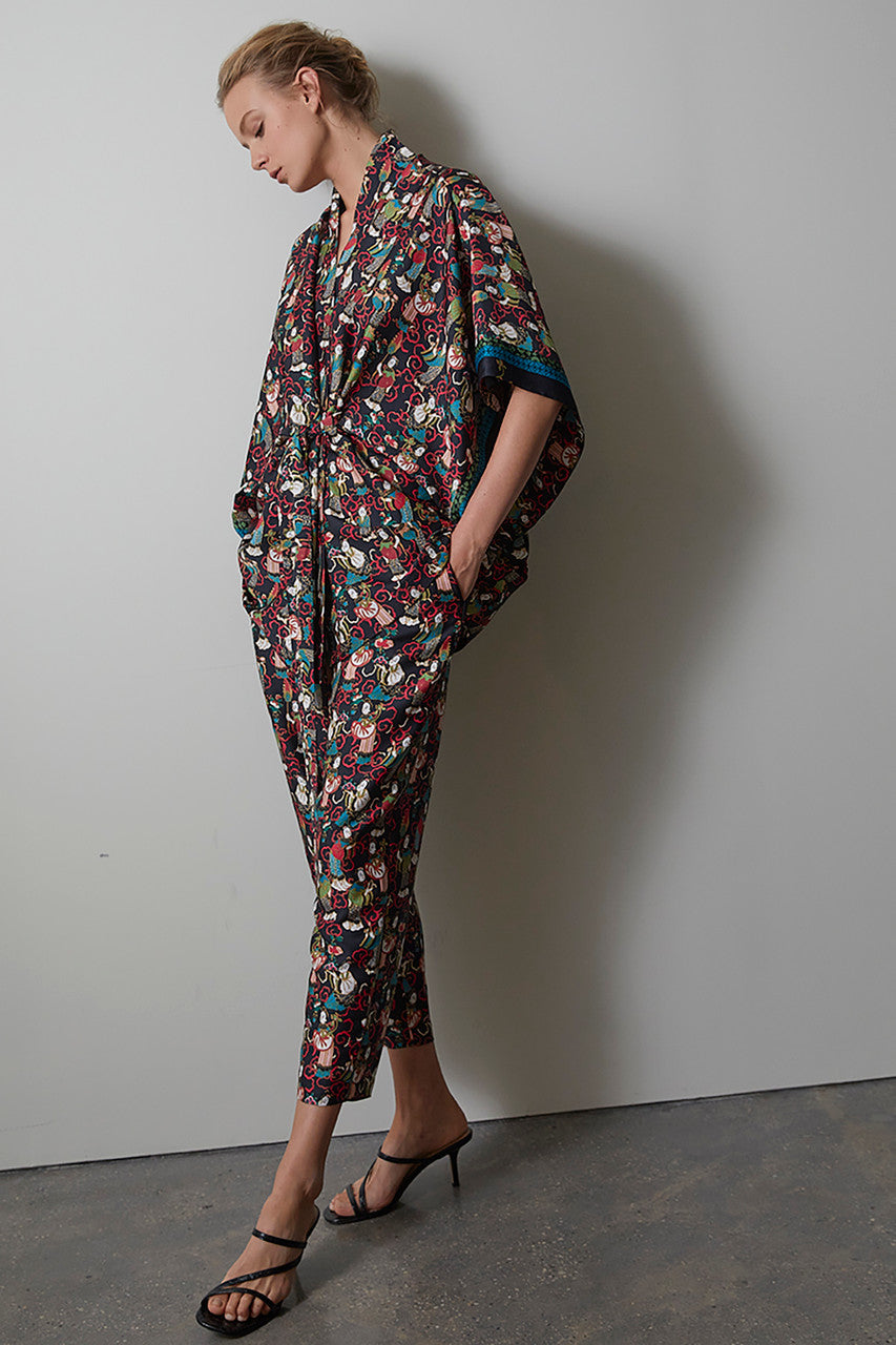 Natori Buy Tea Garden Pants in Black Multi Online