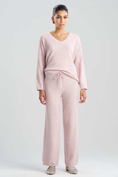 Natori Buy Aura Heather Chenille Straight Leg Pants in Heather Nude Blush Online