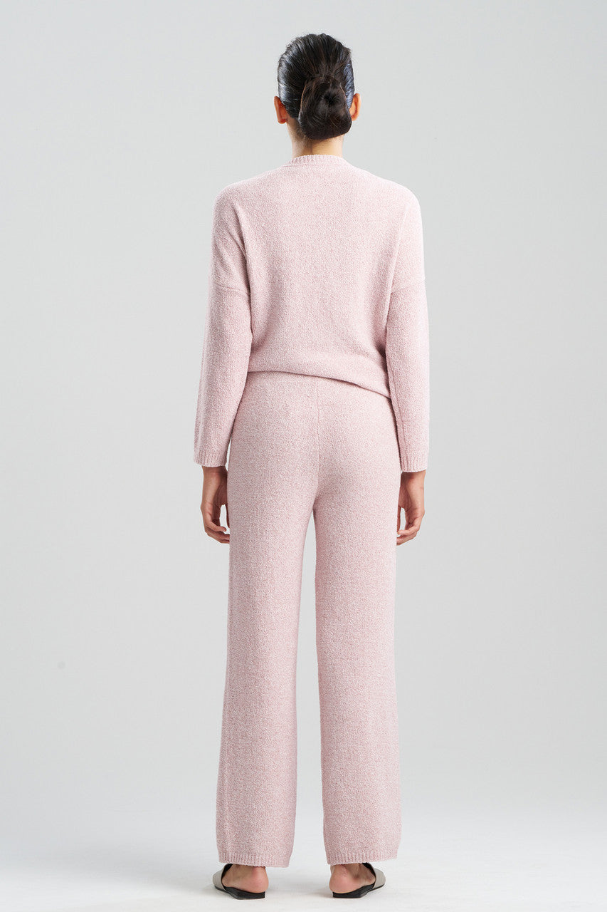 Natori Buy Aura Heather Chenille Straight Leg Pants in Heather Nude Blush Online