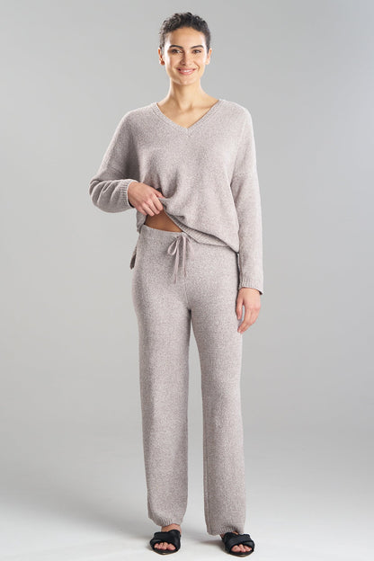 Natori Buy Aura Heather Chenille Straight Leg Pants in Truffle Online
