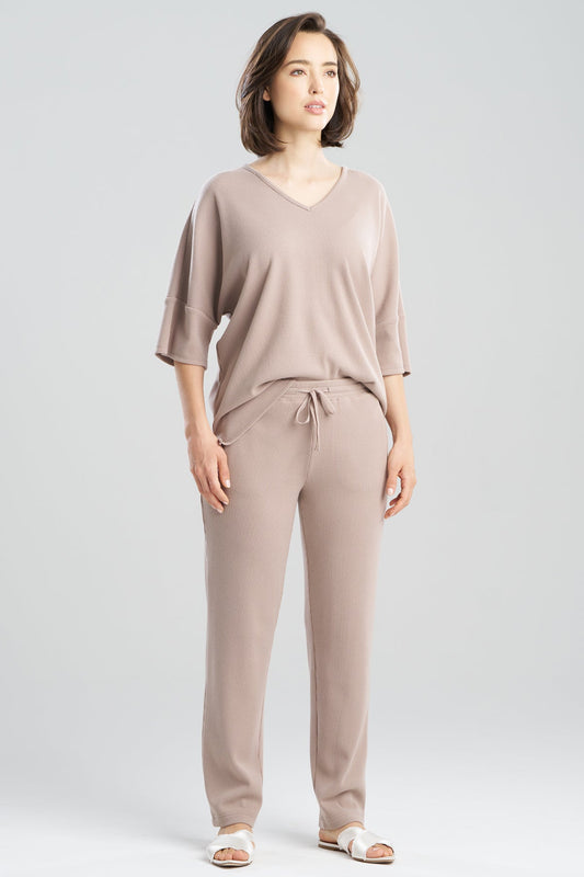 Natori Tranquility Waffle Tapered Pants