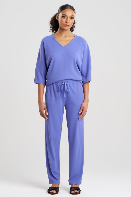 Natori Tranquility Waffle Tapered Pants