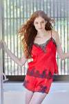 Scarlet/Ash Black