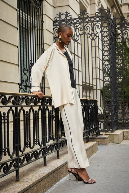 Natori Satin Essentials Oversized Notch Shirt