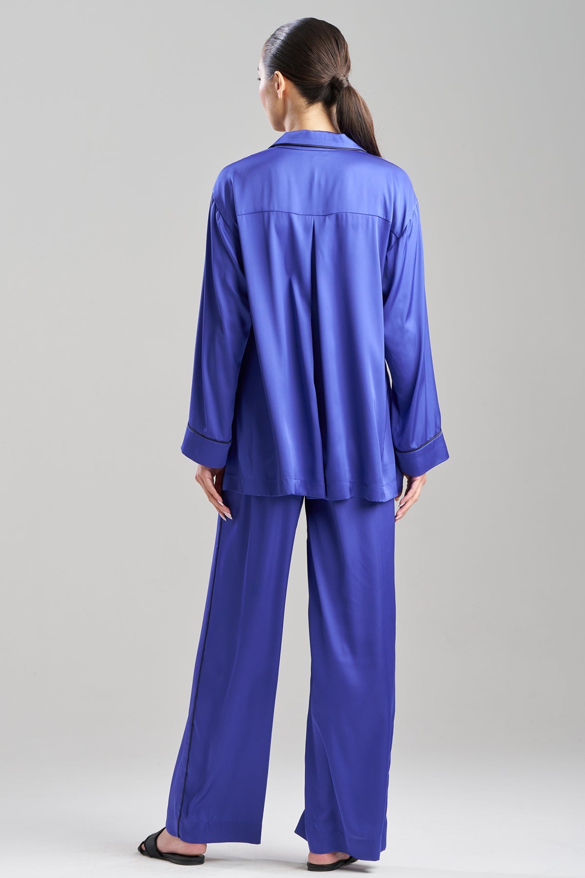 Natori Satin Essentials Oversized Notch Shirt