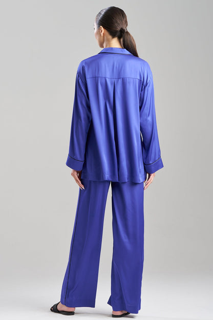 Natori Satin Essentials Oversized Notch Shirt