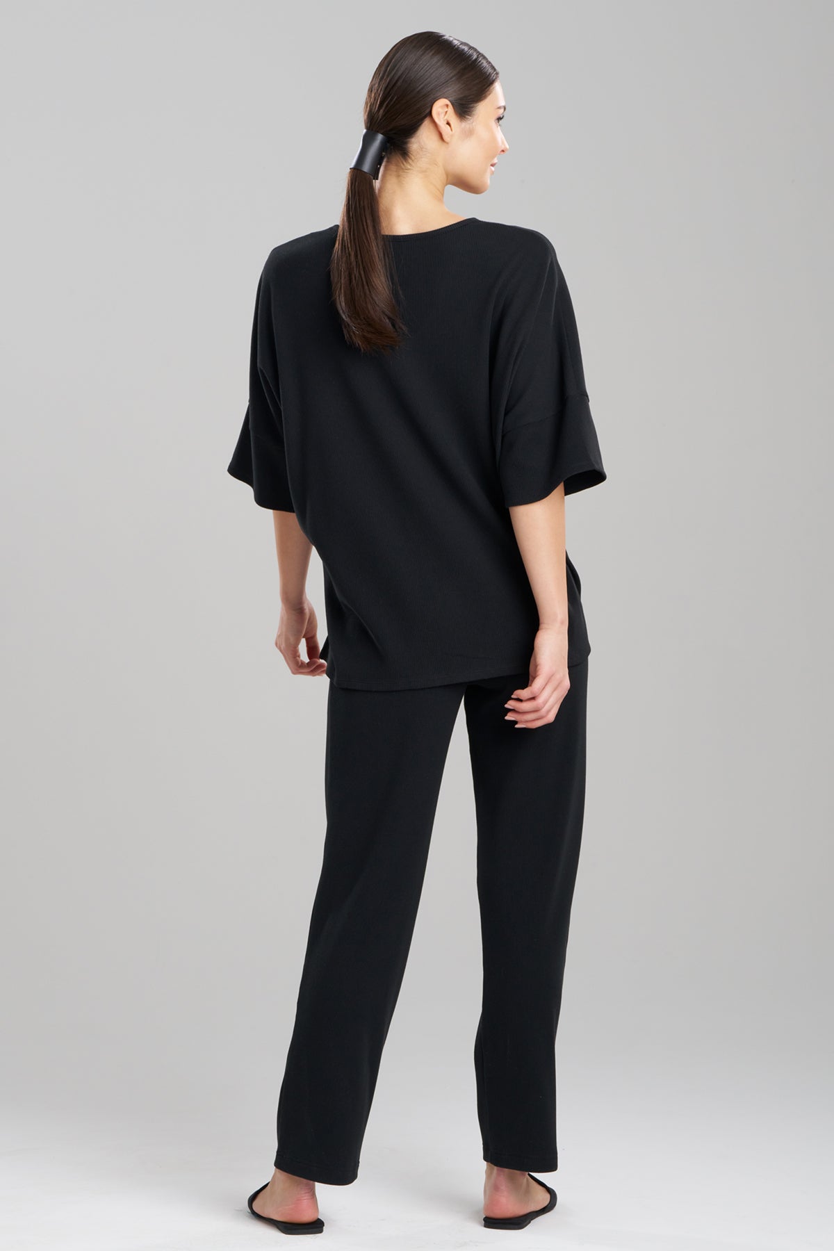Natori Tranquility Waffle V-Neck Top