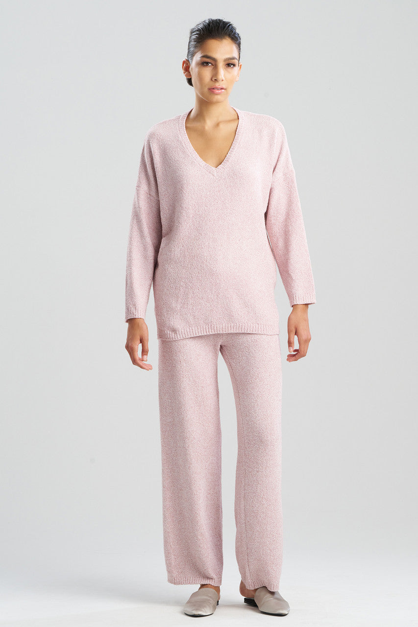 Natori Buy Aura Heather Chenille V-Neck Top in Heather Nude Blush Online