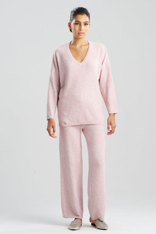 Natori Buy Aura Heather Chenille V-Neck Top in Heather Nude Blush Online