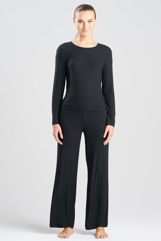 Natori Skye Rib Ease Long Sleeve Top