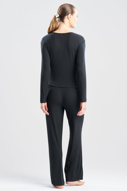 Natori Skye Rib Ease Long Sleeve Top