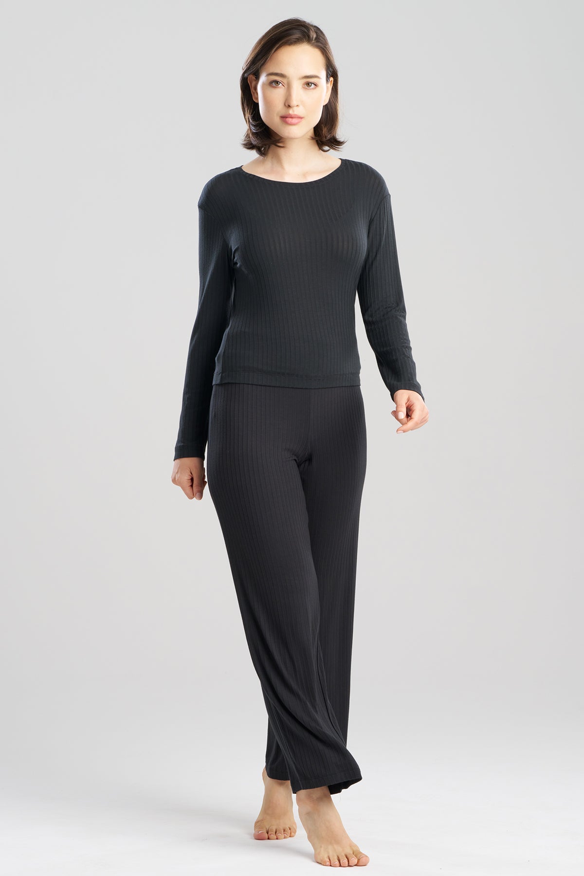 Natori Skye Rib Ease Long Sleeve Top