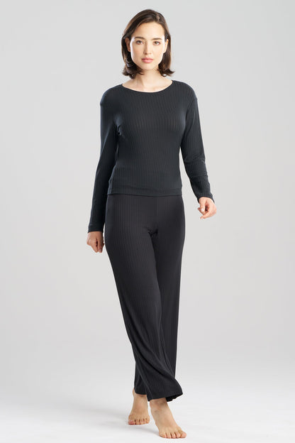 Natori Skye Rib Ease Long Sleeve Top