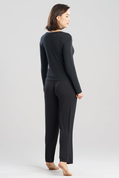 Natori Skye Rib Ease Long Sleeve Top