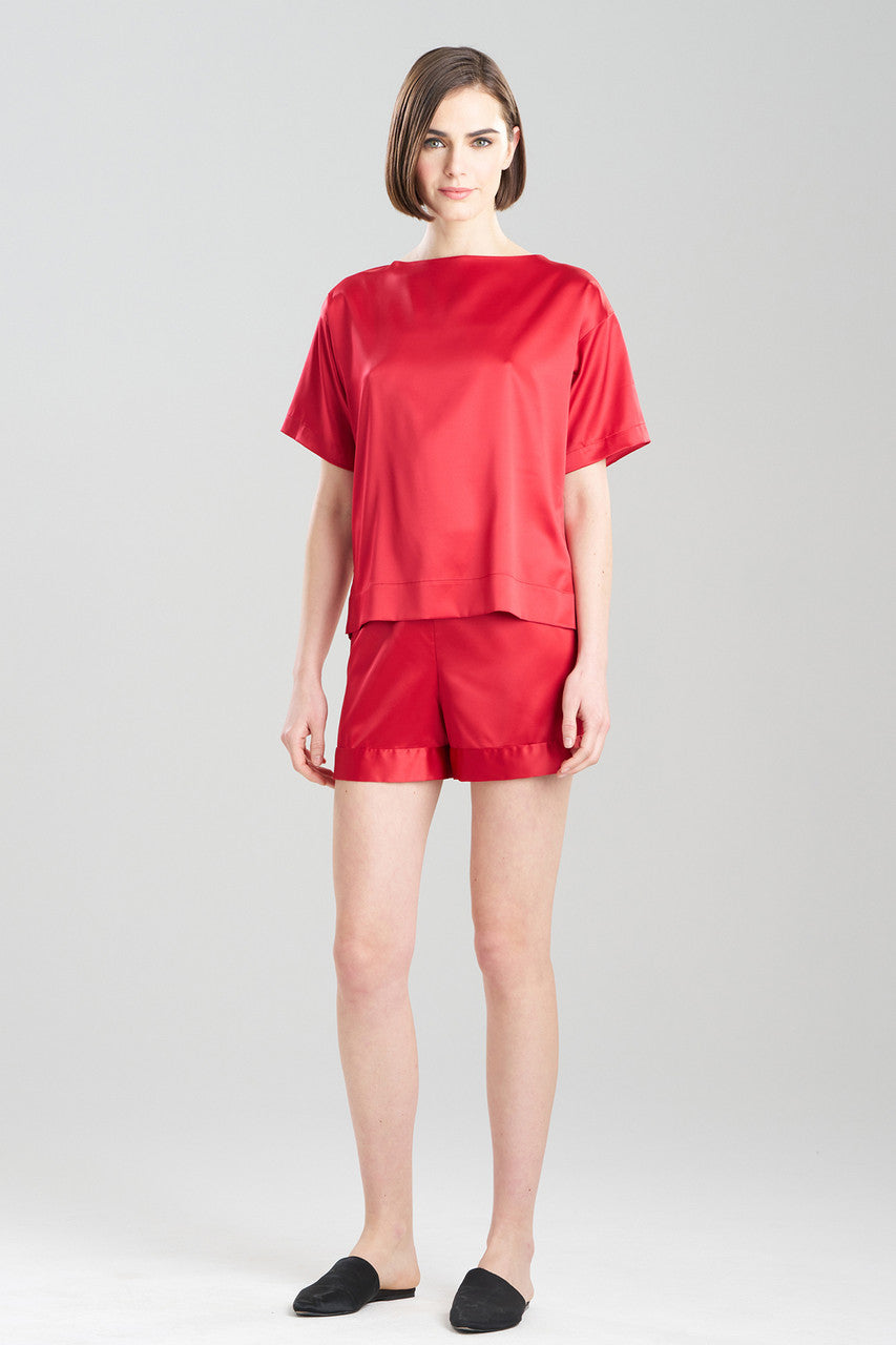 Natori Buy Glamour Top in Brocade Red Online