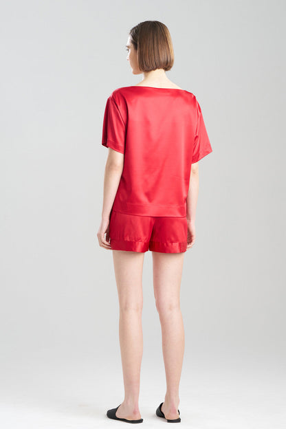 Natori Buy Glamour Top in Brocade Red Online