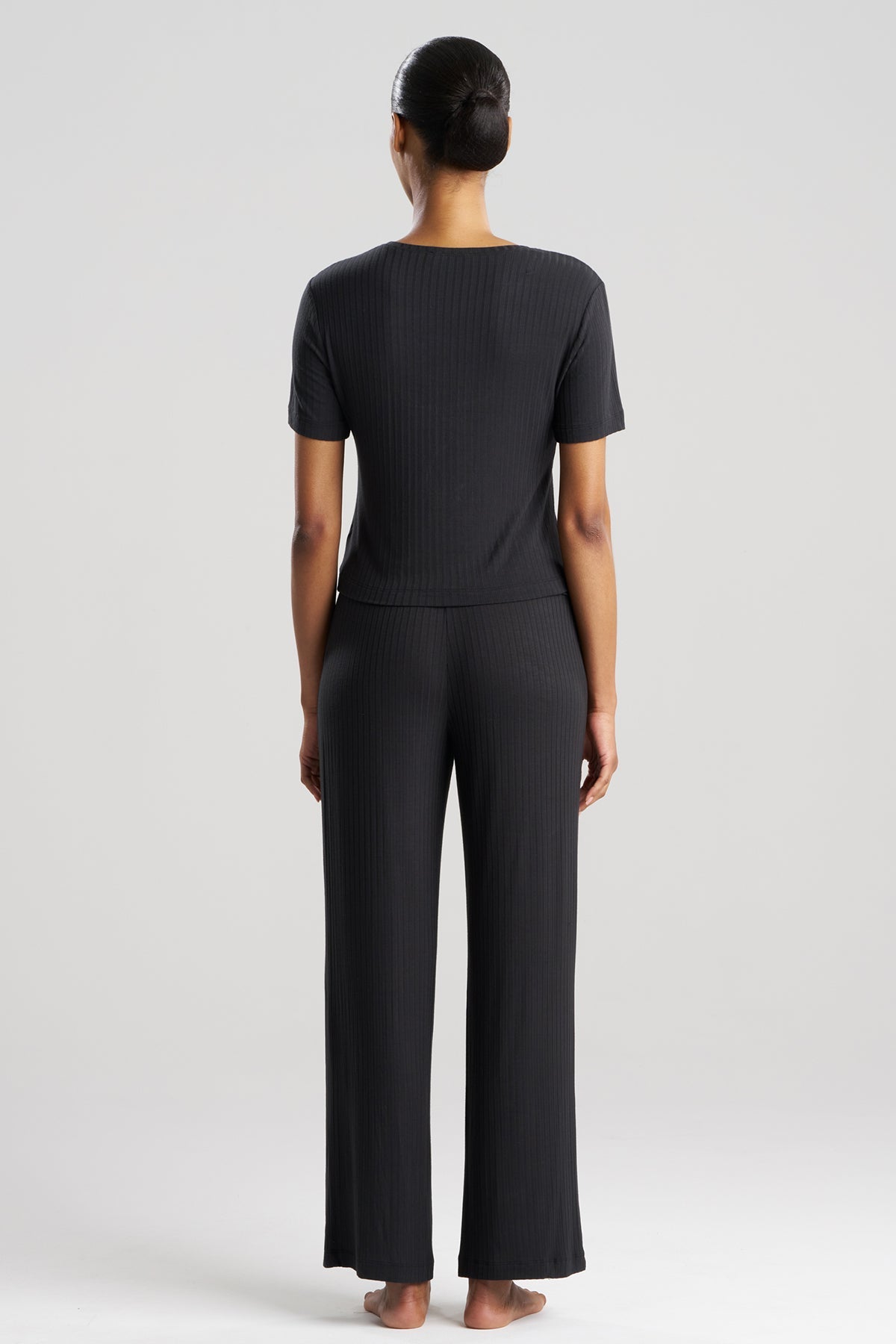 Natori Skye Rib Ease Short Sleeve Top