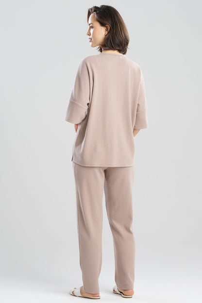 Natori Tranquility Waffle V-Neck Top
