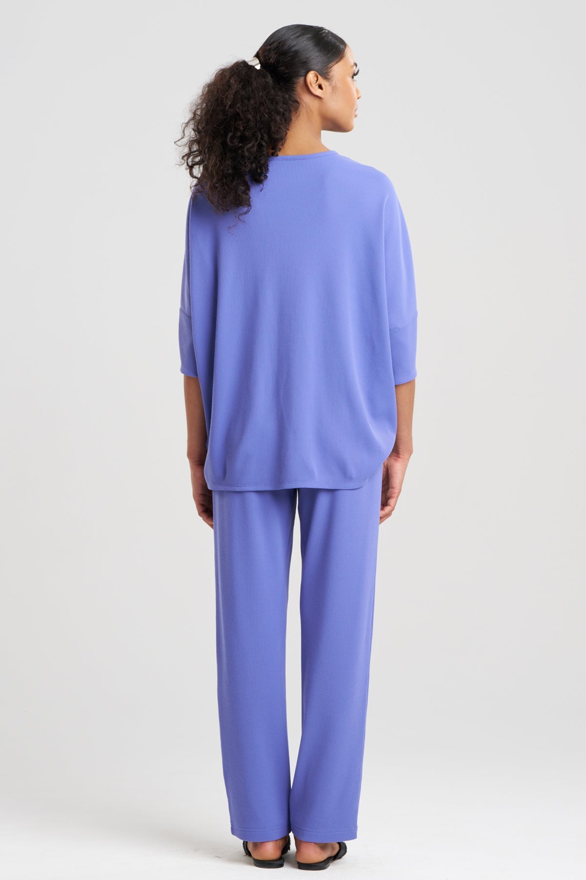 Natori Tranquility Waffle V-Neck Top