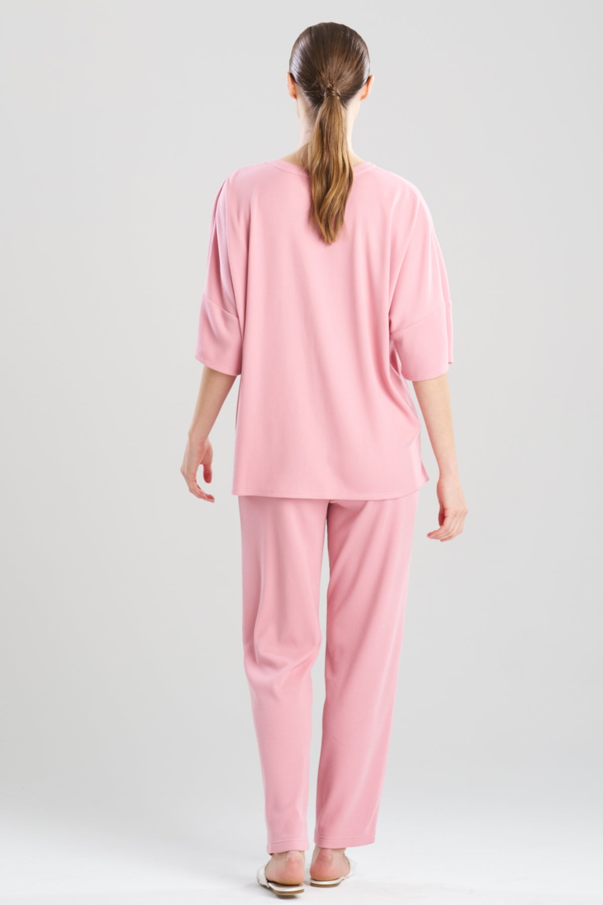 Natori Tranquility Waffle V-Neck Top