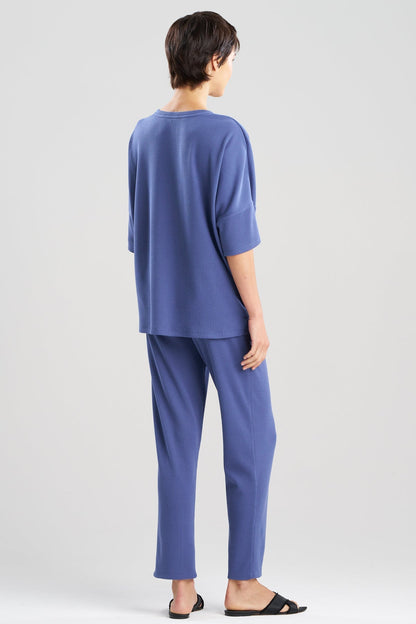 Natori Tranquility Waffle V-Neck Top