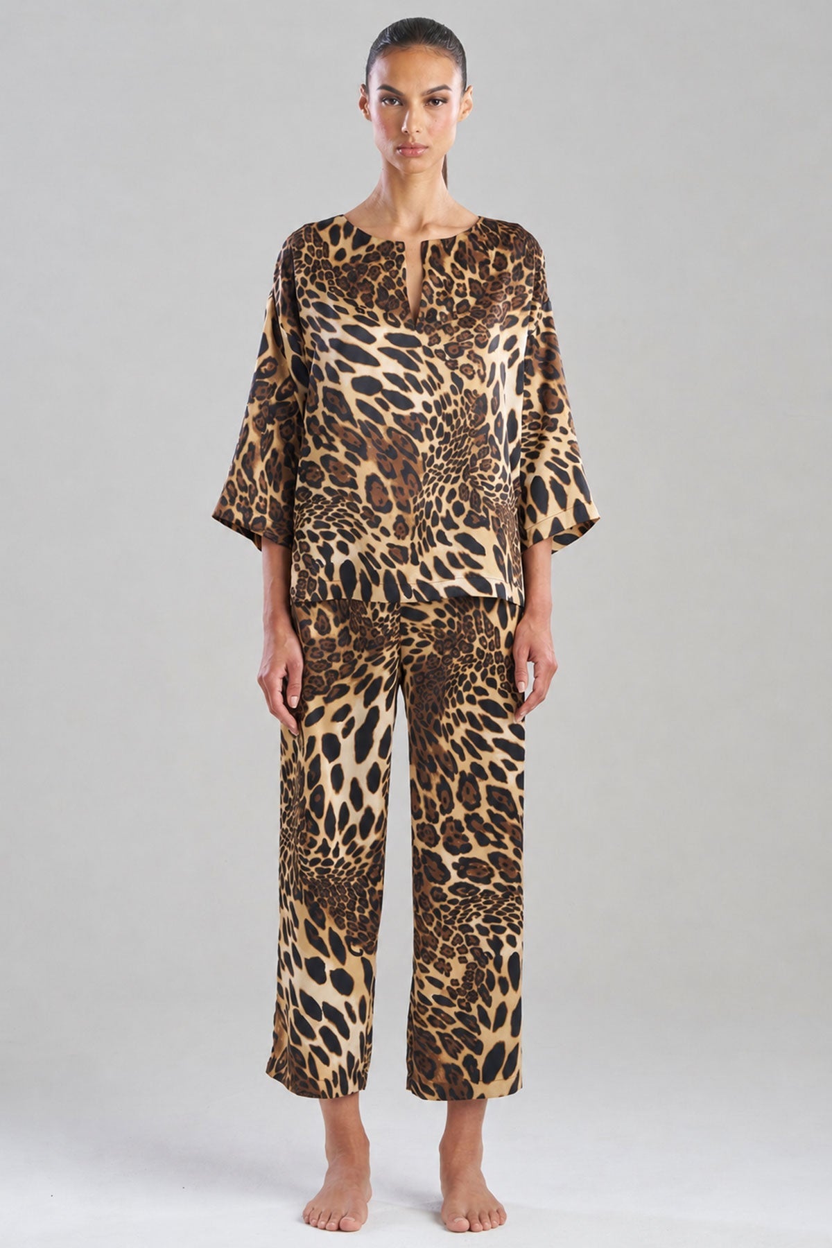 Natori Luxe Leopard Pullover PJ