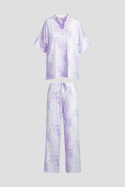 Natori Misty Leopard Cozy Knit PJ
