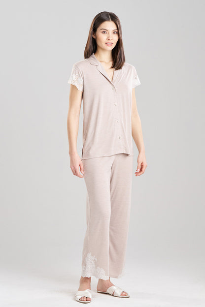Natori Buy Luxe Shangri-La TENCEL™ Notch PJ in Heather Cashmere Online
