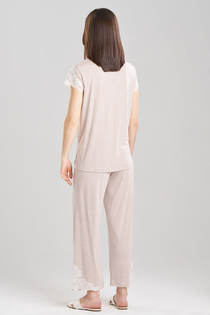 Natori Buy Luxe Shangri-La TENCEL™ Notch PJ in Heather Cashmere Online