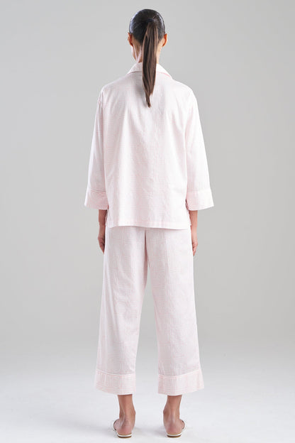 Natori Buy Infinity Cotton Sateen Notch PJ in Blush Pink Online