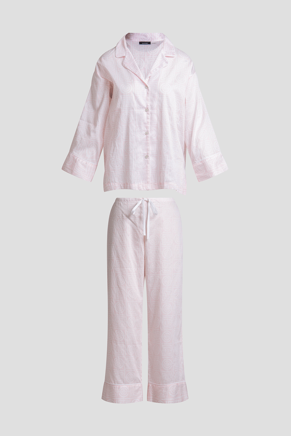 Natori Buy Infinity Cotton Sateen Notch PJ in Blush Pink Online