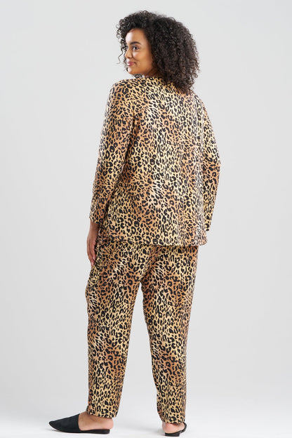 Natori Exotic Animal Cozy Knit V-Neck PJ