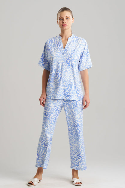 Natori Buy Misty Leopard Cozy Knit PJ in Blue Orchid Online