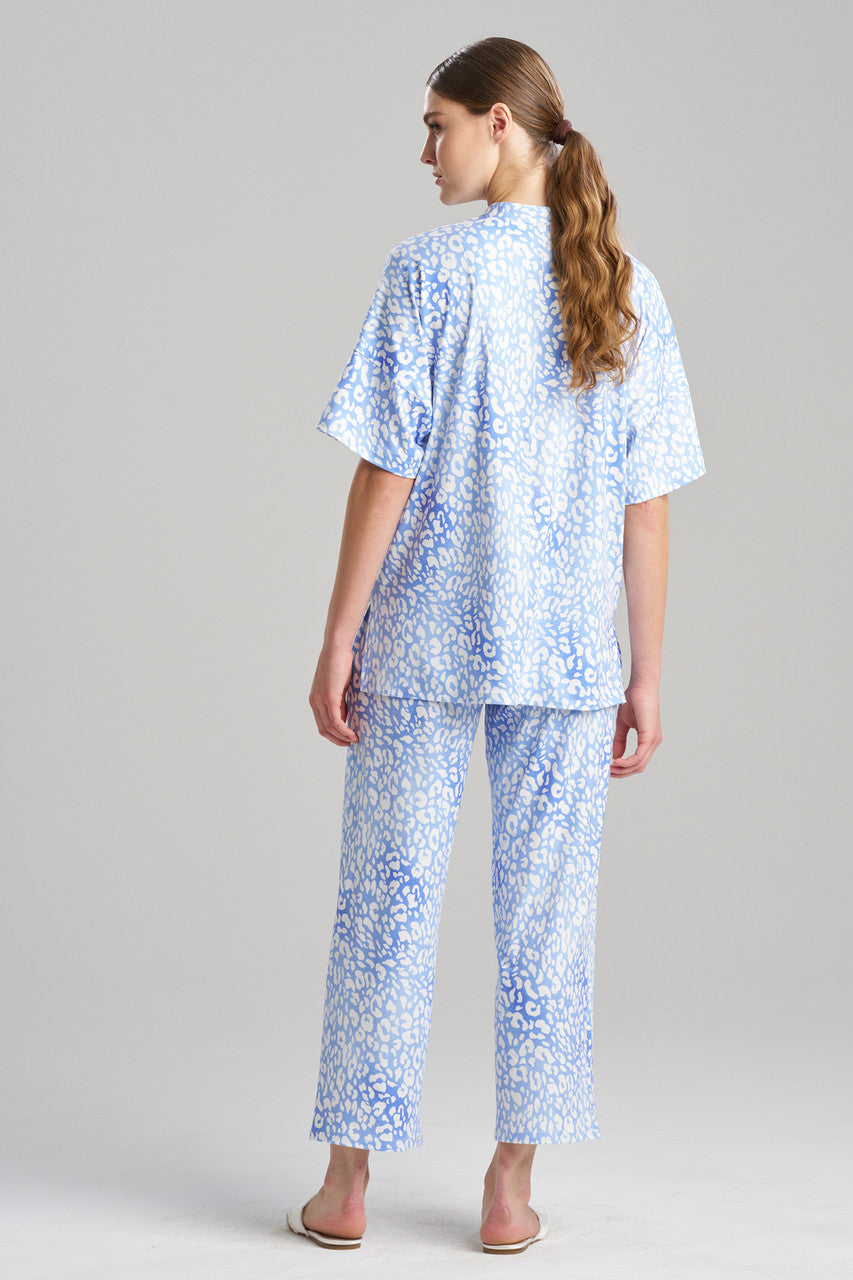 Natori Buy Misty Leopard Cozy Knit PJ in Blue Orchid Online
